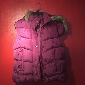 Arizona Jeans Co. Purple Winter Vest